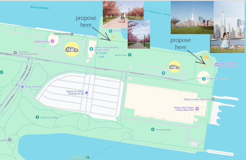 where to propose in liberty state park nj