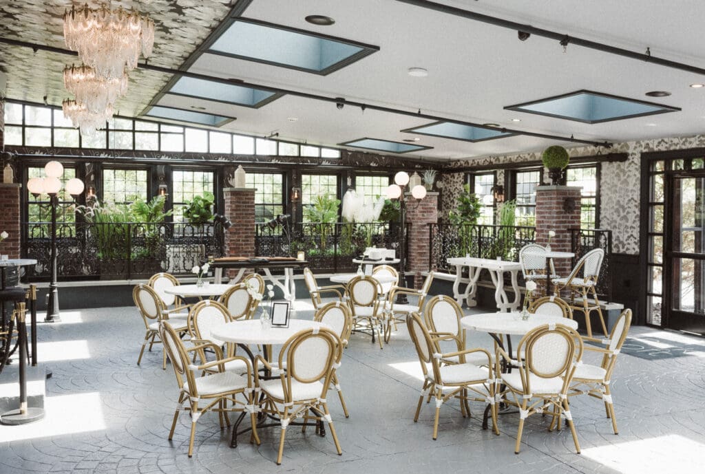 the cocktail hour room at the Park Loft NJ