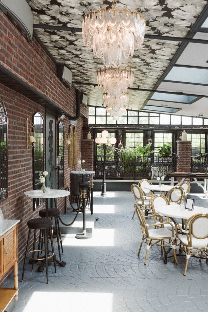 the cocktail hour room at the Park Loft NJ