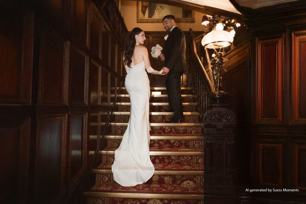 rods steakhouse staircase photo spot at madison hotel nj 
