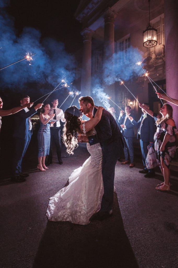 sparkler-exit-night-time-reception