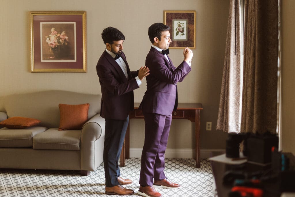 getting-ready-hotel-room-groom-suite-at-the-madison-hotel-nj