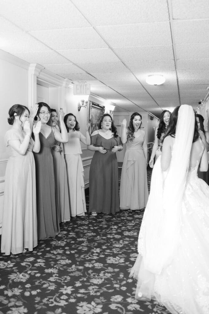 first-look-with-bridesmaids