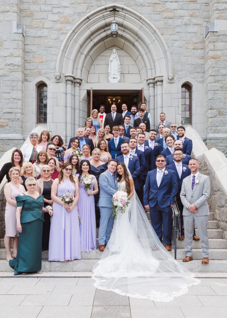 briarcliff-ny-wedding-ceremony-steps-photo-just-married-at-st-theresa