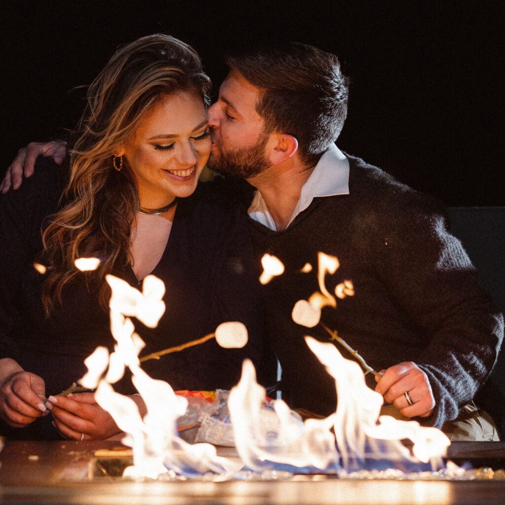 couple-smores-fire-engagement-photos