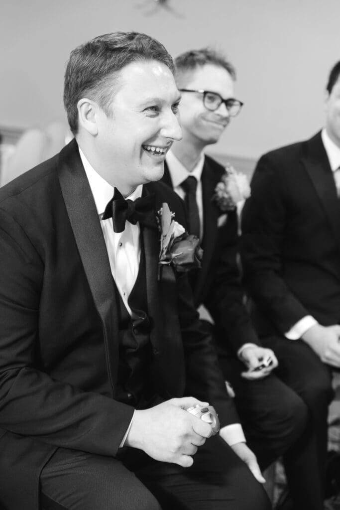 where the groom gets ready at the madison hotel
