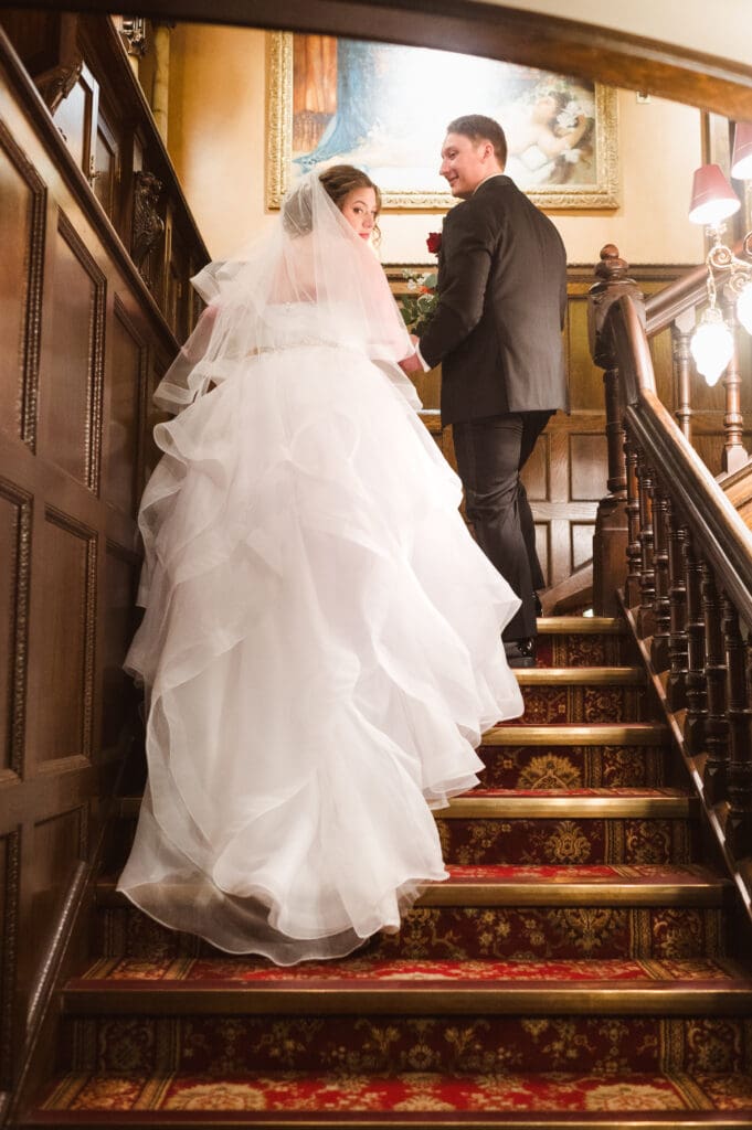 staircase-wedding-photo-at-the-madison-hotel-nj