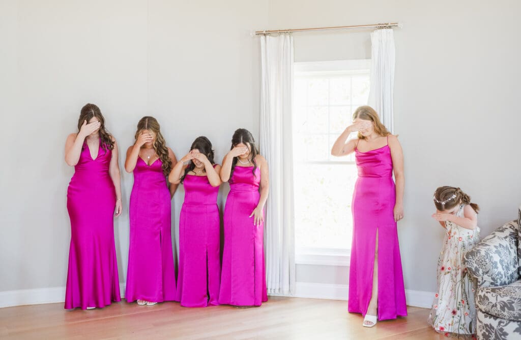 first-look-with-bridesmaids