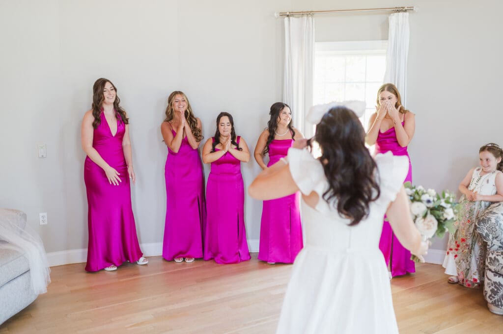 first-look-with-bridesmaids