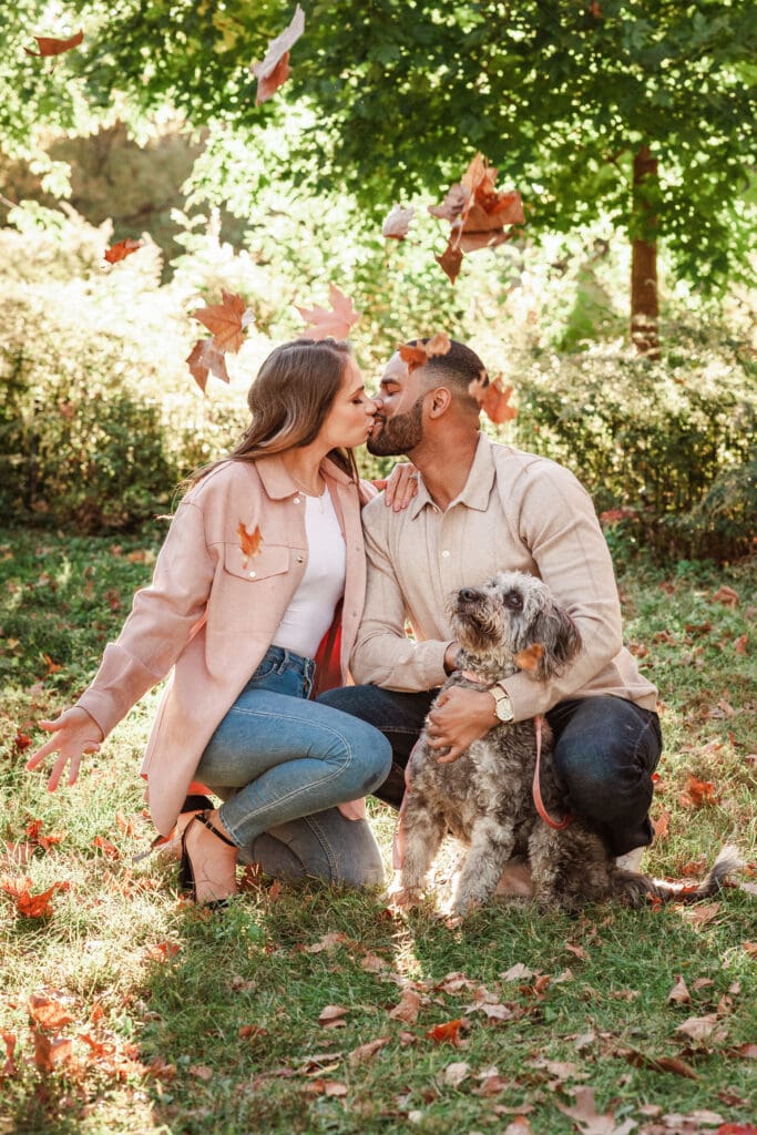 engagement-photos-with-dog-at-fall-with-suess-moments