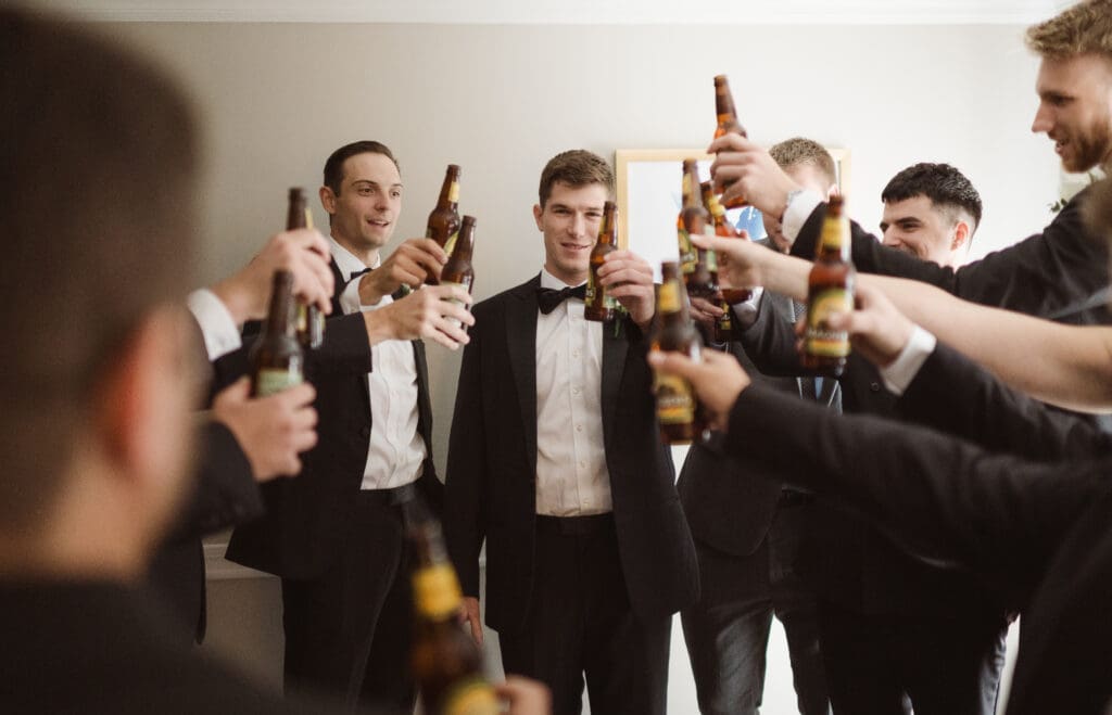 where the groom gets ready at the madison hotel