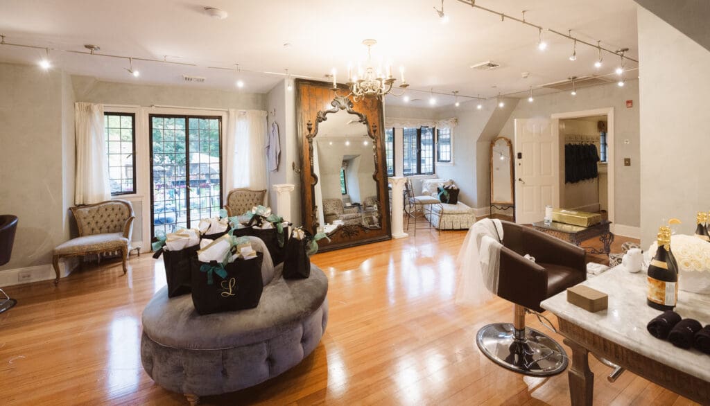The bridal suite at the Pleasantdale Chateau