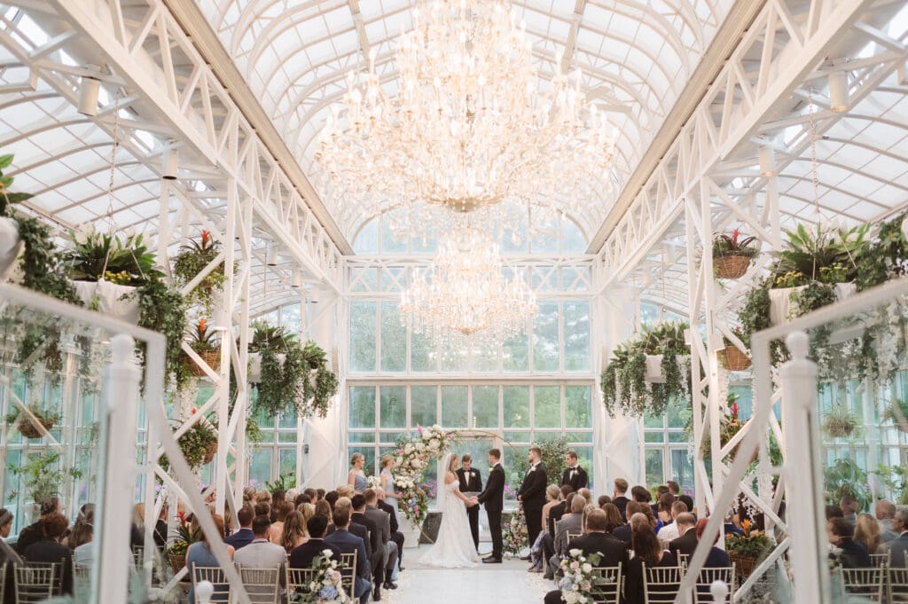 the conservatory wedding ceremony at the madison hotel nj