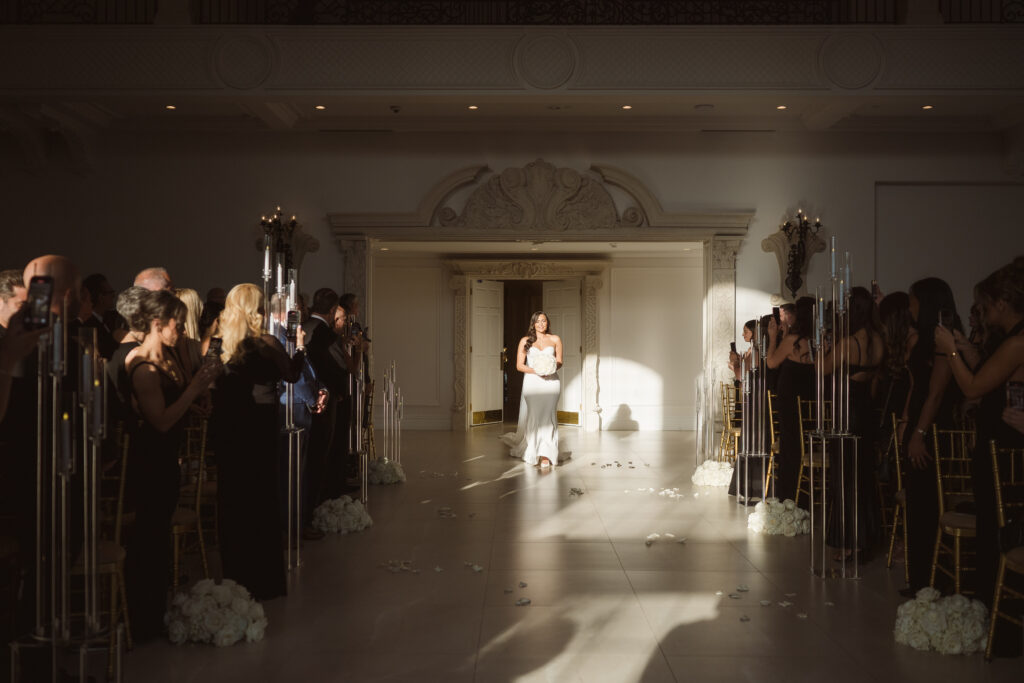 wedding ceremony at the estate at florentine gardens nj by suess moments photographer