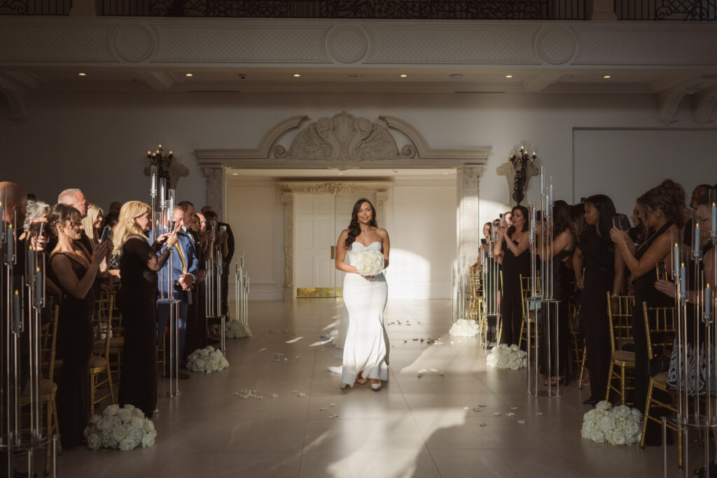 bride entrance at florentine gardens nj