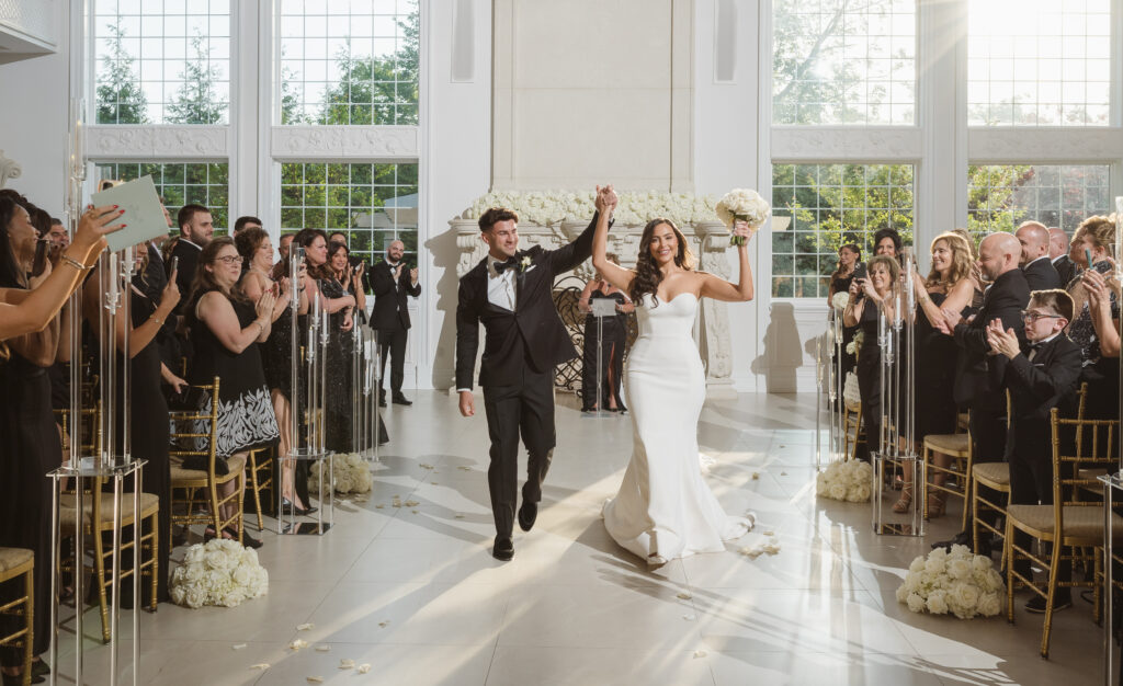 wedding ceremony at the estate at florentine gardens nj by suess moments photographer