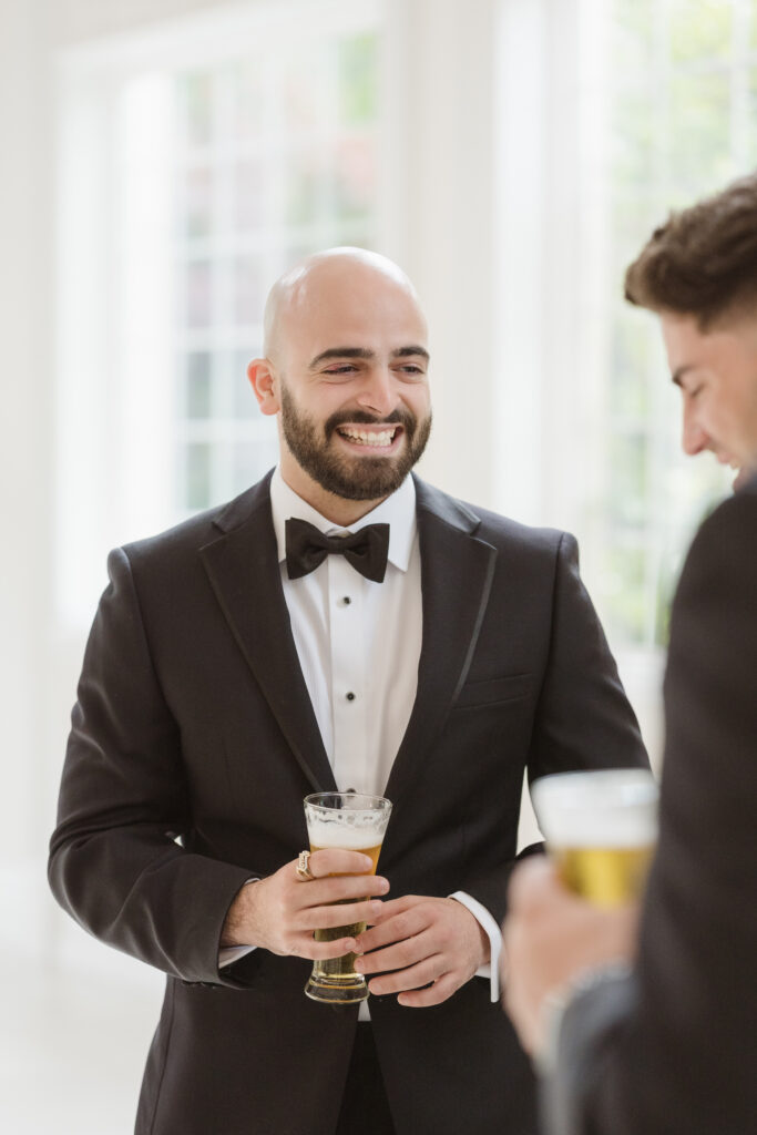 groom getting ready photos at the estate at florentine gardens nj by suess moments