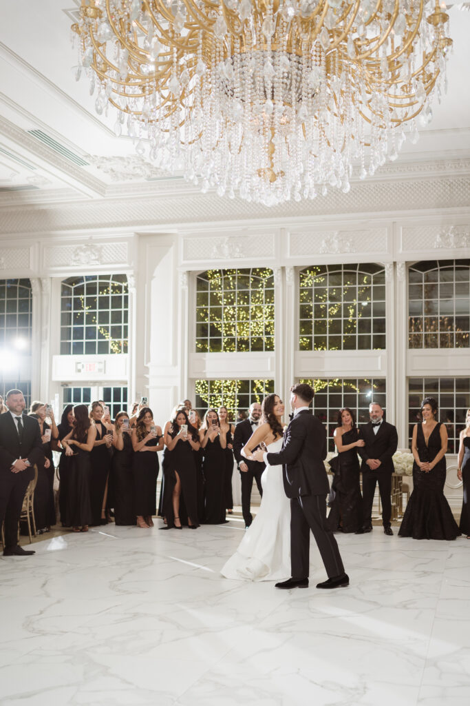 wedding reception at the estate at florentine gardens nj