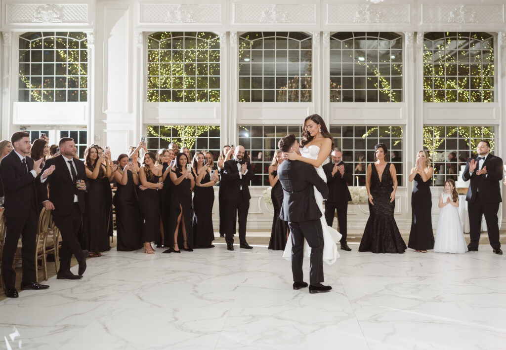 wedding reception at the estate at florentine gardens nj