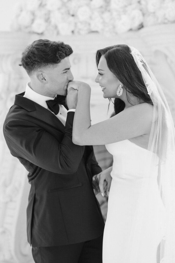 black and white wedding photos bride and groom at florentine gardens nj by suess moments