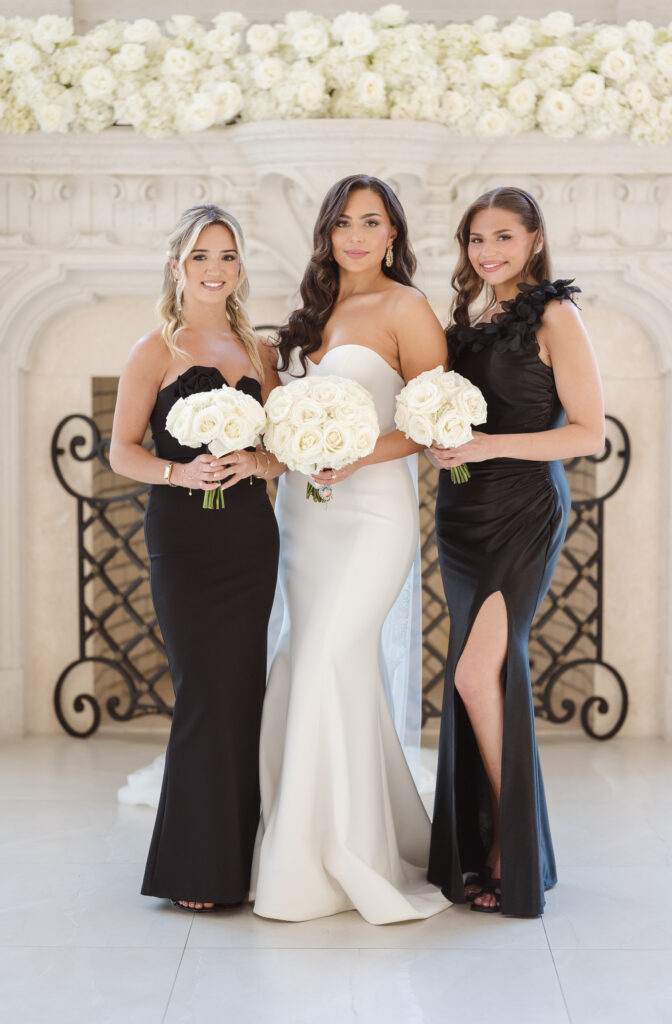 bridesmaid photo with the bride traditional