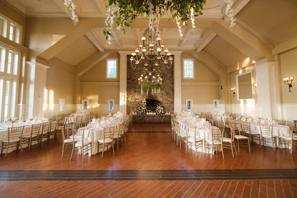 the grand ballroom reception space at the ryland inn new jersey