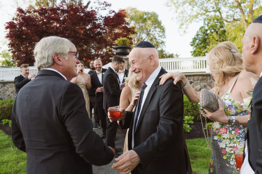 outdoor wedding ceremony at the ryland inn nj by suess moments photography