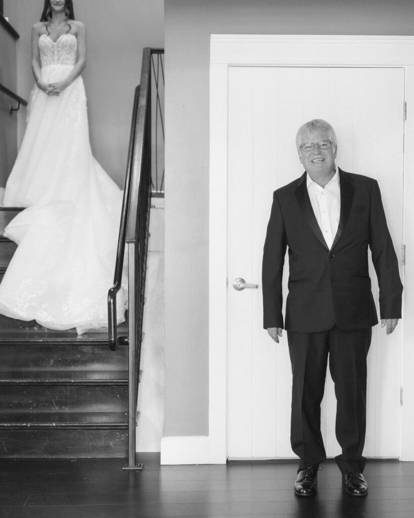 first look with dad at the ryland inn in new jersey