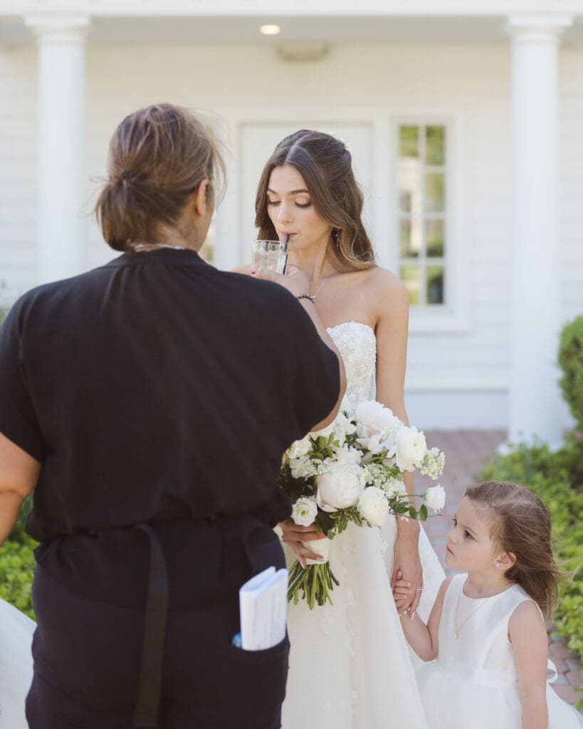 candid moment on wedding day at the ryland inn nj