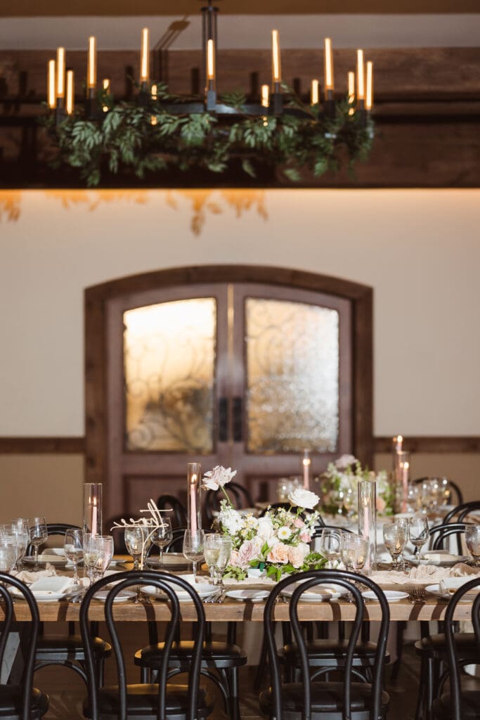reception ballroom at the reserve perona farms