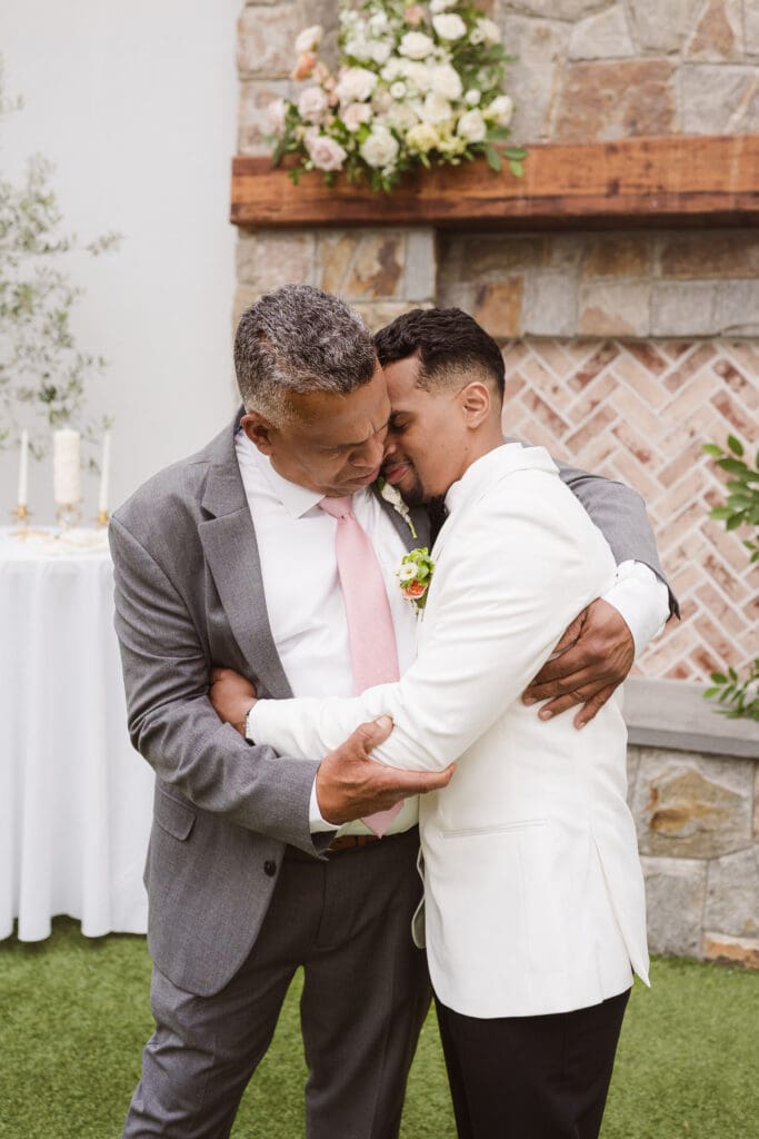 photos inside the ceremony space at perona farms the reserve