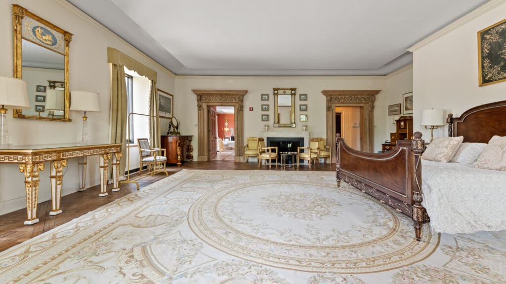 Prince Albert bridal suite and overnight accommodations at Jasna Polana NJ wedding venue