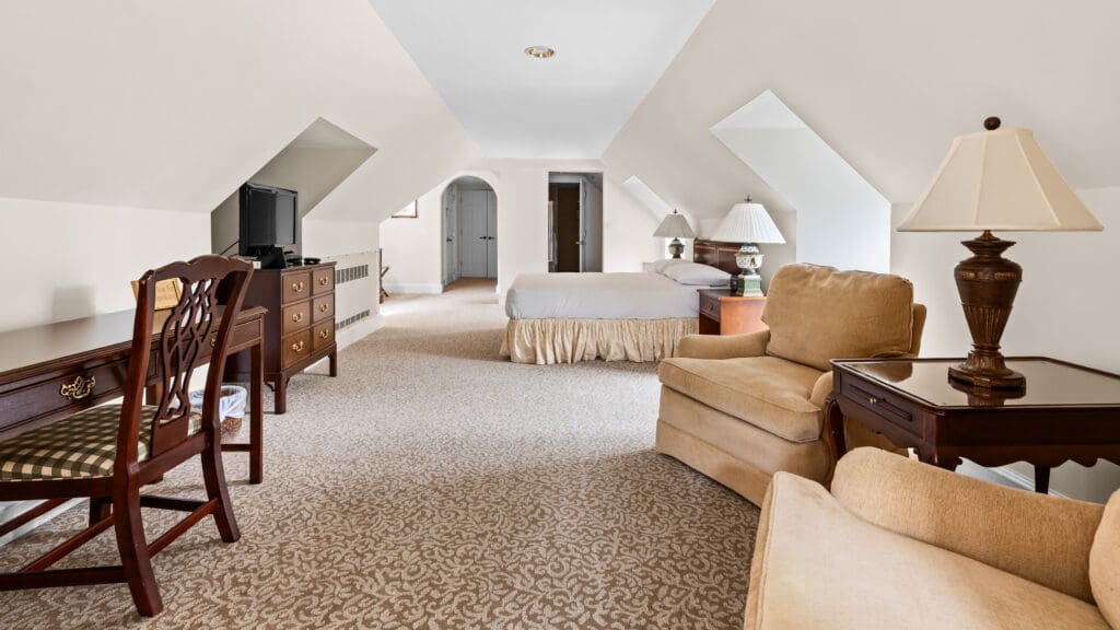 Guest room 310 with ability to add a crib or blow up mattress for added guests at Jasna Polana Annex House