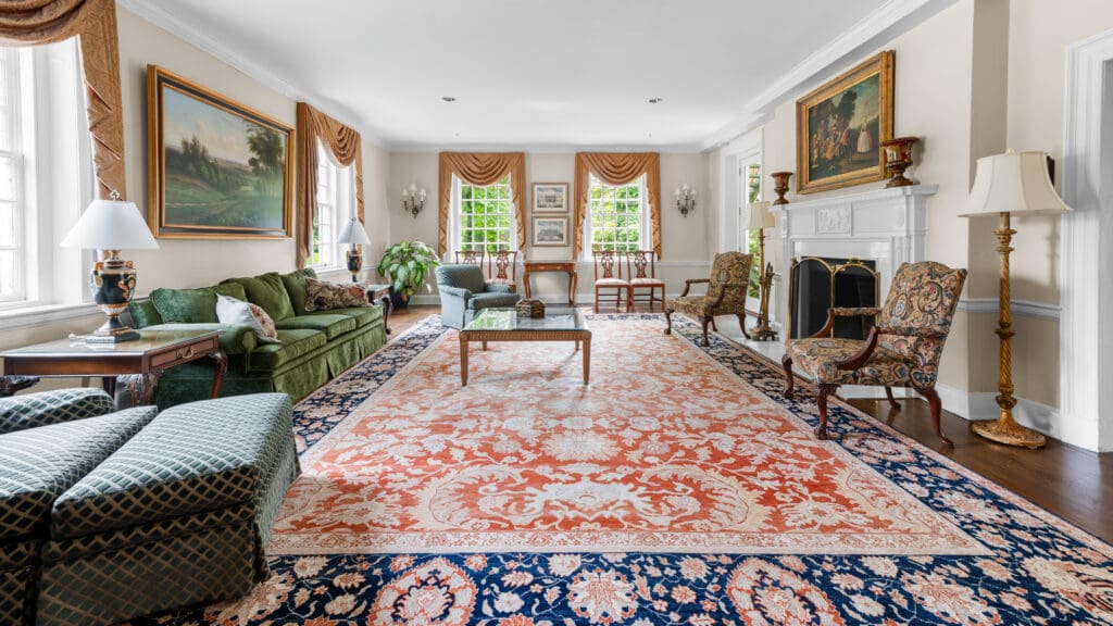 The living room at the Annex House