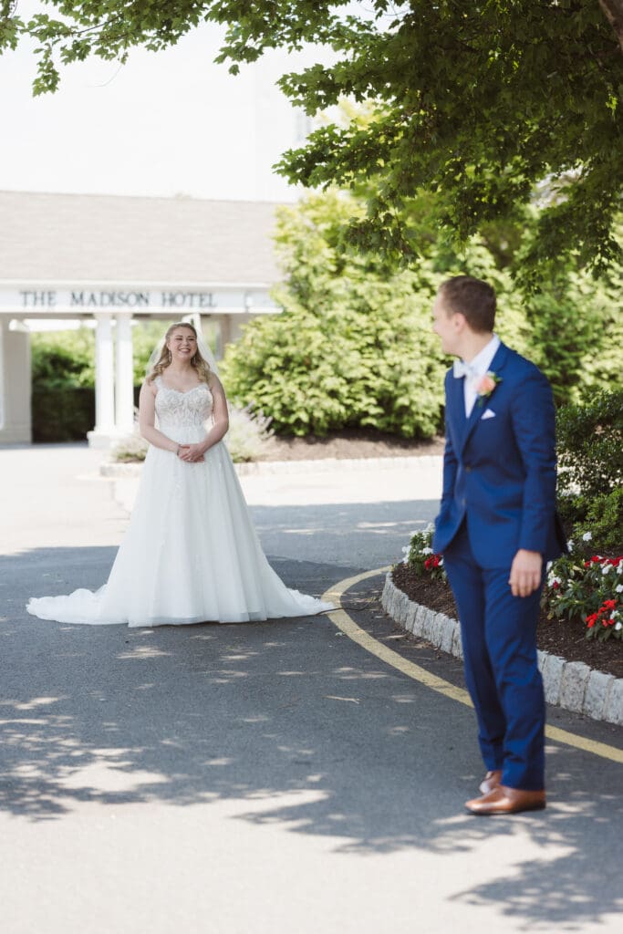 where to have first look in front of train car at the madison hotel