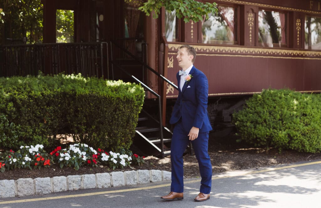 where to have first look in front of train car at the madison hotel