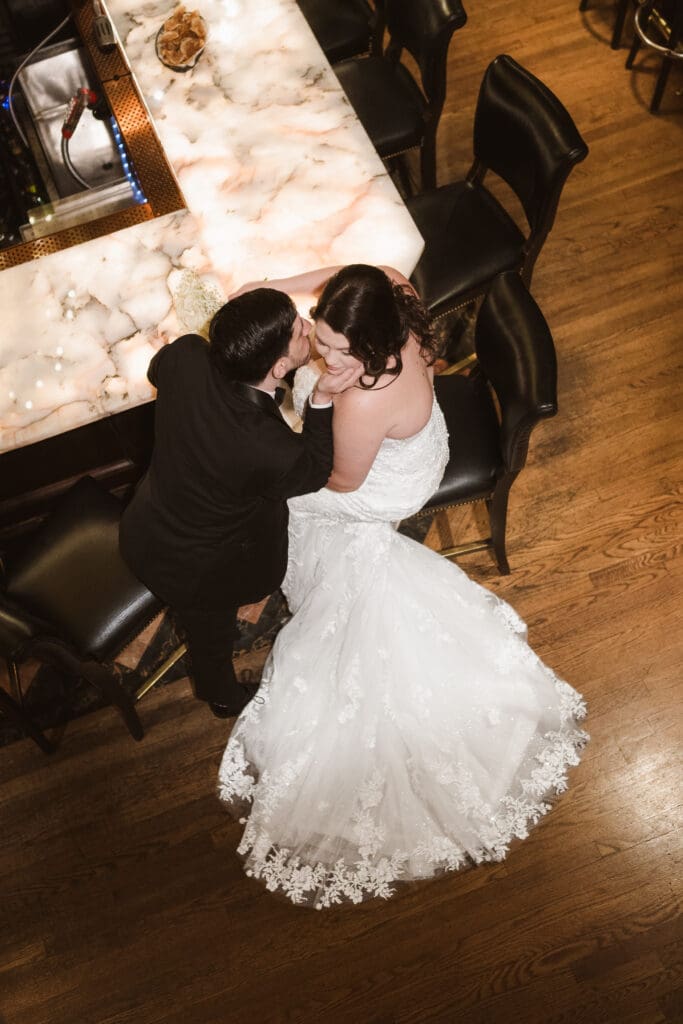 rods steakhouse bar madison hotel wedding photos