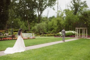 nj wedding photographer suess moments photo of first look at the hamilton manor nj