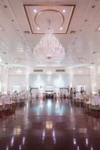 the ballroom wedding reception at Hamilton Manor photos by Suess Moments
