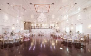 purple whimsical theme wedding decor at the hamilton manor
