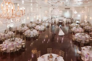 wedding reception ballroom at the hamilton manor nj