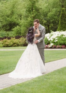 nj wedding photographer suess moments photo of first look at the hamilton manor nj