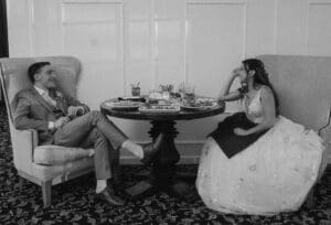 the ballroom wedding reception at Hamilton Manor photos by Suess Moments