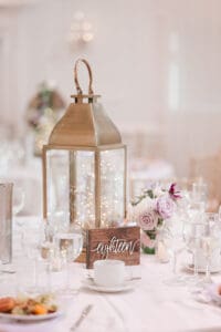 purple whimsical theme wedding decor at the hamilton manor
