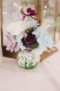 purple whimsical theme wedding decor at the hamilton manor
