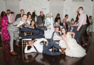 table dash fun photos at the wedding reception