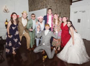 table dash fun photos at the wedding reception