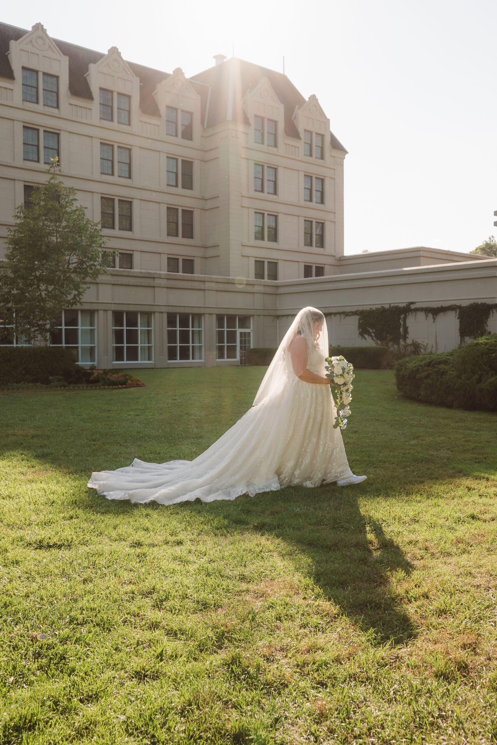 back lit dreamy romantic bridal portrait at hilton pearl river by suess moments