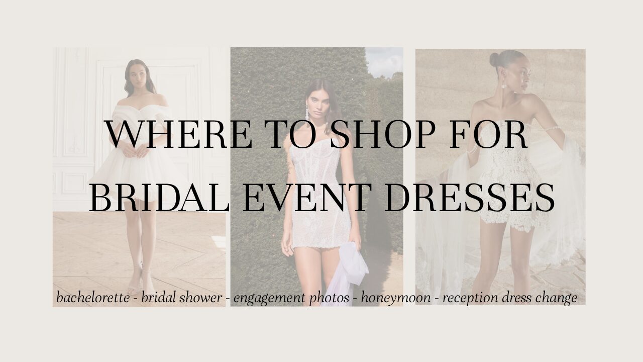 where to shop online for every bridal event dresses