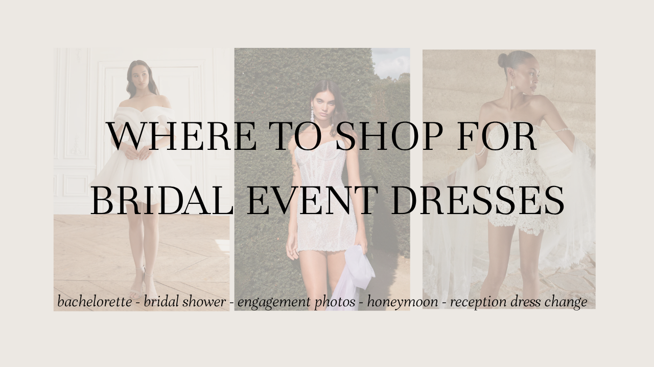 where to shop online for every bridal event dresses
